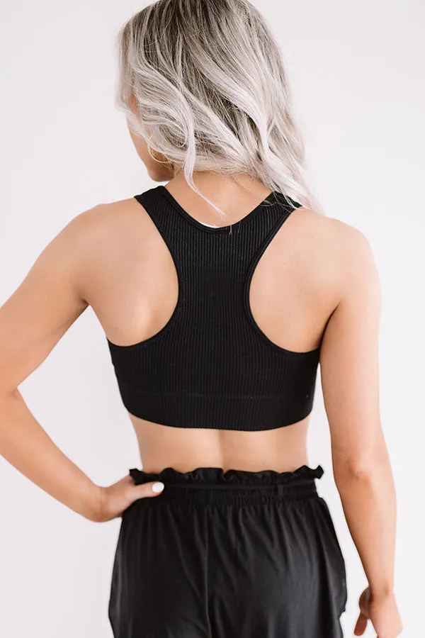 Aligned For Success Lounge Bra In Black