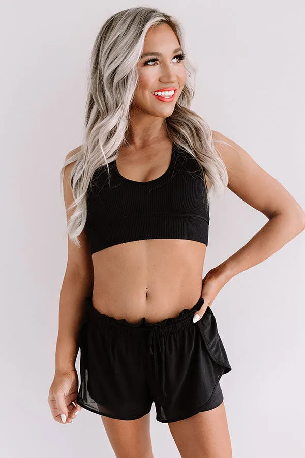Aligned For Success Lounge Bra In Black