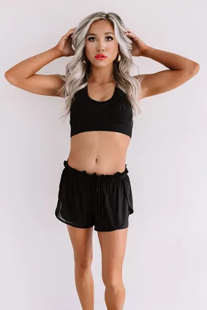 Aligned For Success Lounge Bra In Black