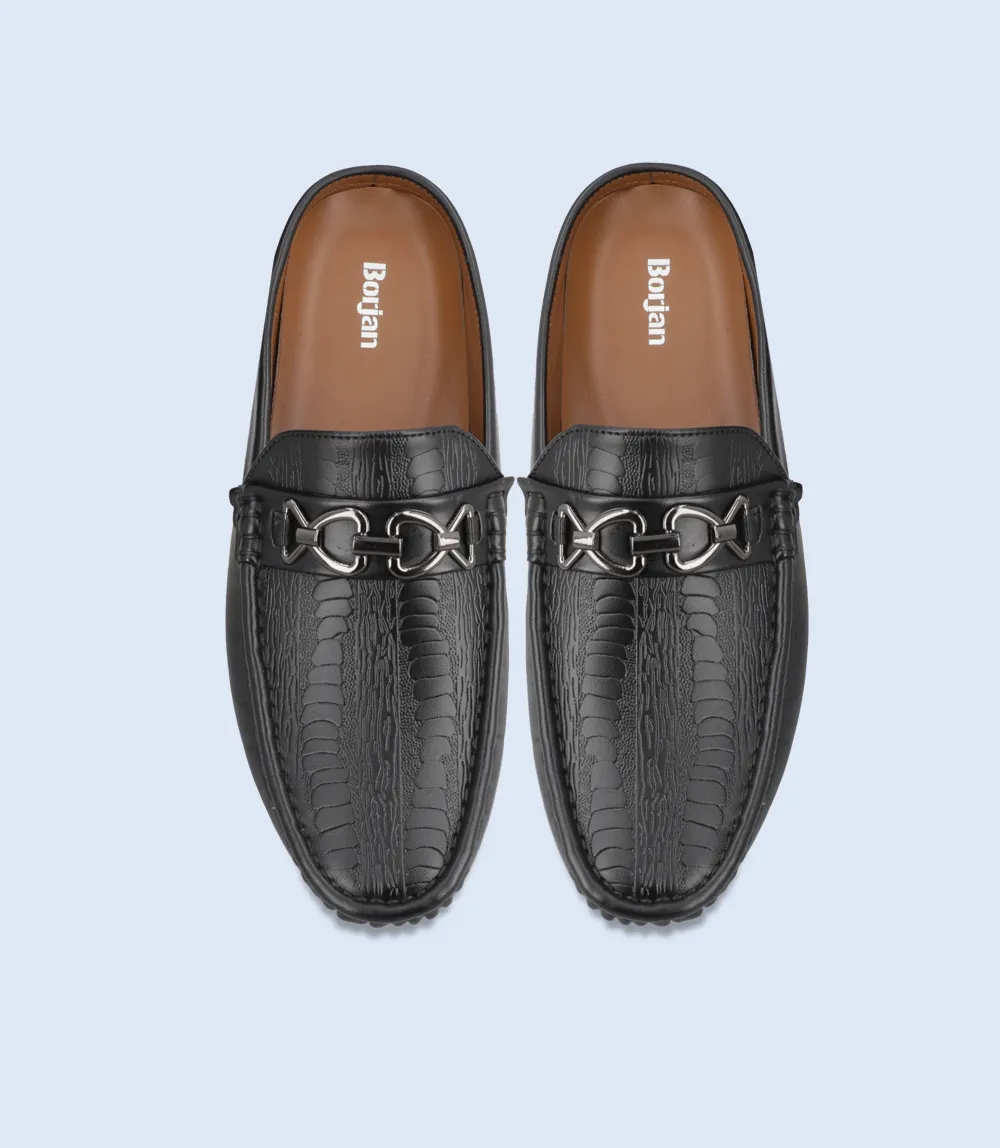 BM6683-BLACK-Men Mules