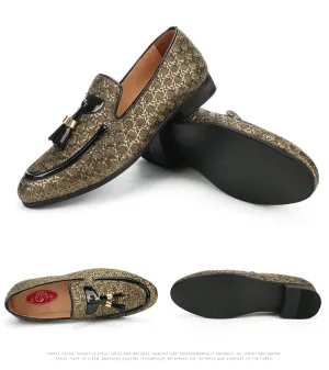 Braid Leather Casual Shoes Men Loafers Italian Shoes