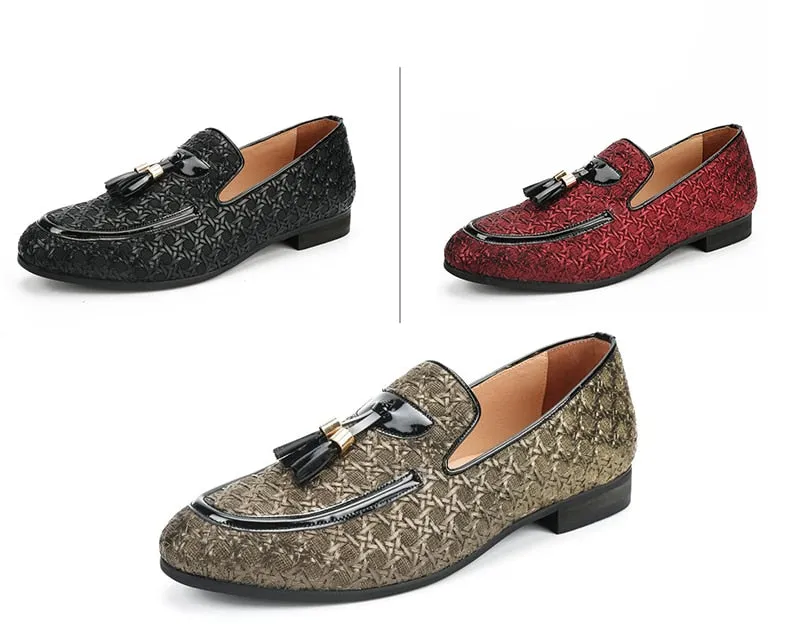 Braid Leather Casual Shoes Men Loafers Italian Shoes