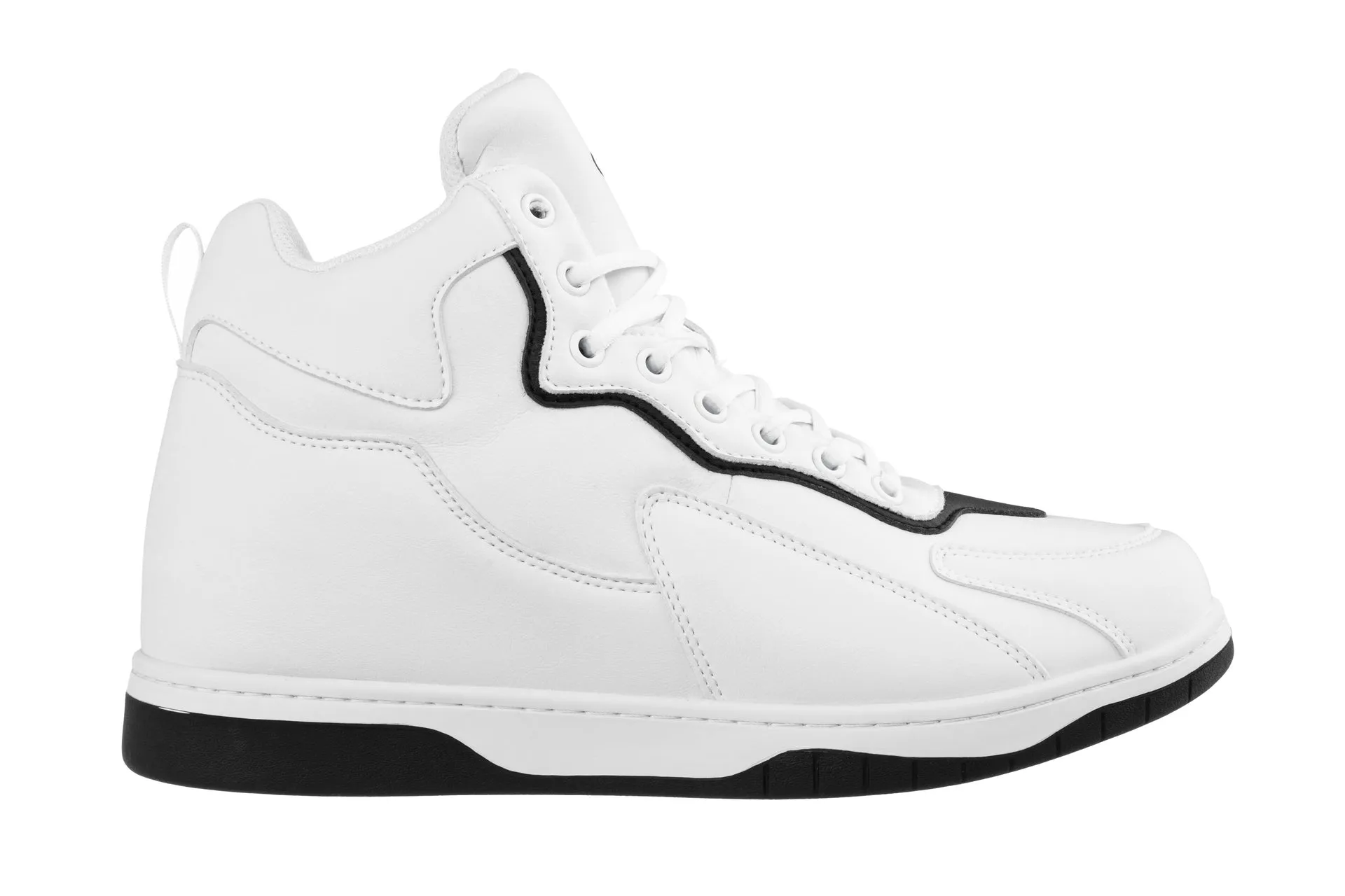 CALTO - S3269 - 3.2 Inches Taller (White/Black) - Sneakers