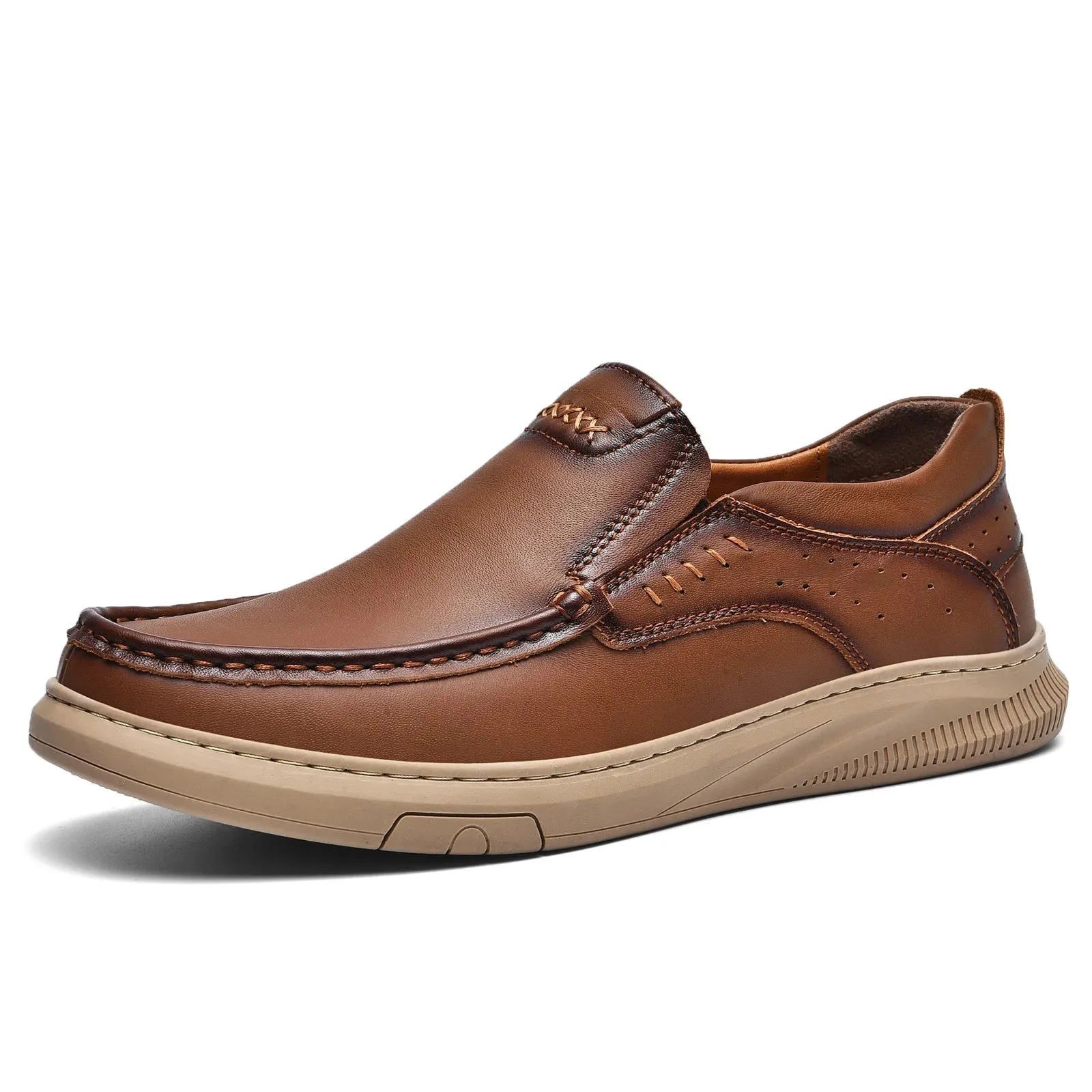 Carlo™ Genuine Cowhide Leather Shoes: Ultra Comfortable & Breathable