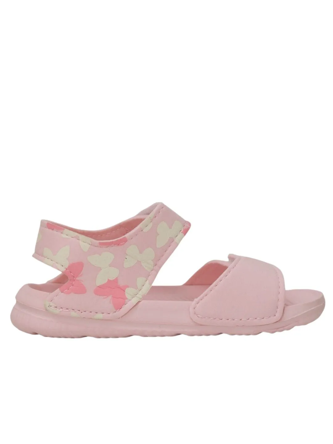 Charming Flutter Butterfly Print Sandals