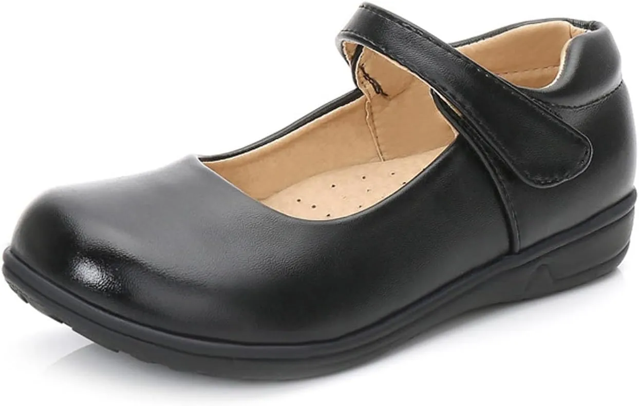 Children's Girl Mary Jane Leather Shoes Princess Classic Wedding Birthday Pary Dress Low Heel Platform Flat