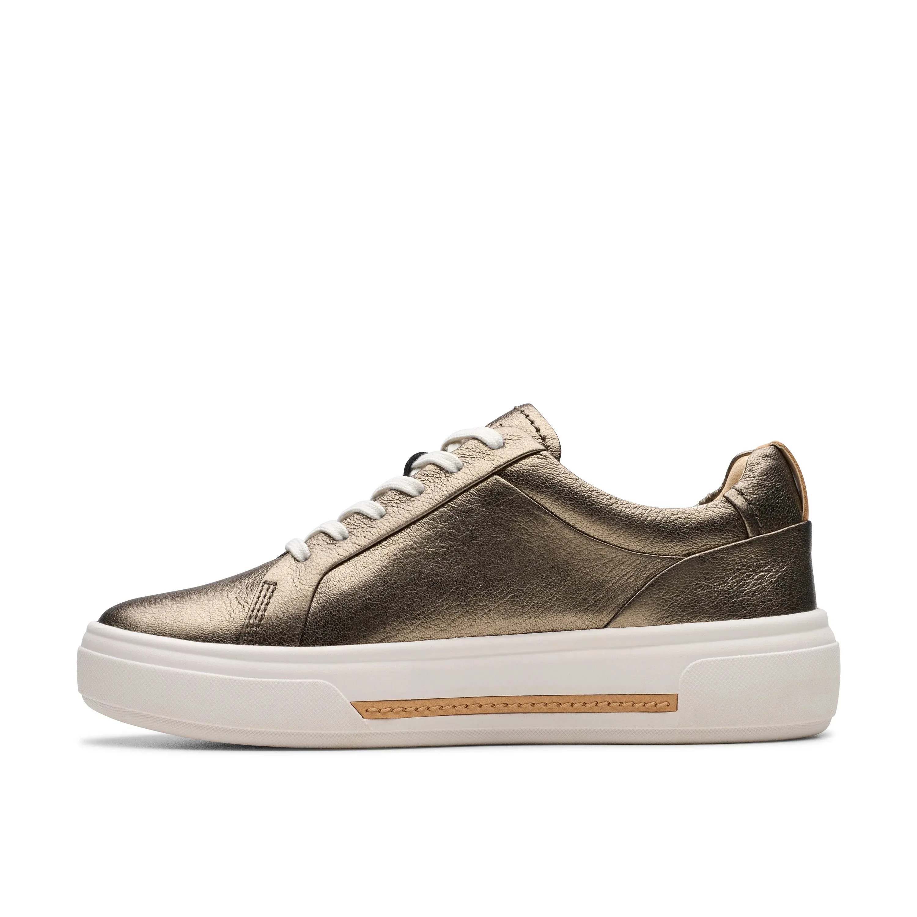 CLARKS | SNEAKERS MUJER | HOLLYHOCK WALK METALLIC | DORADO