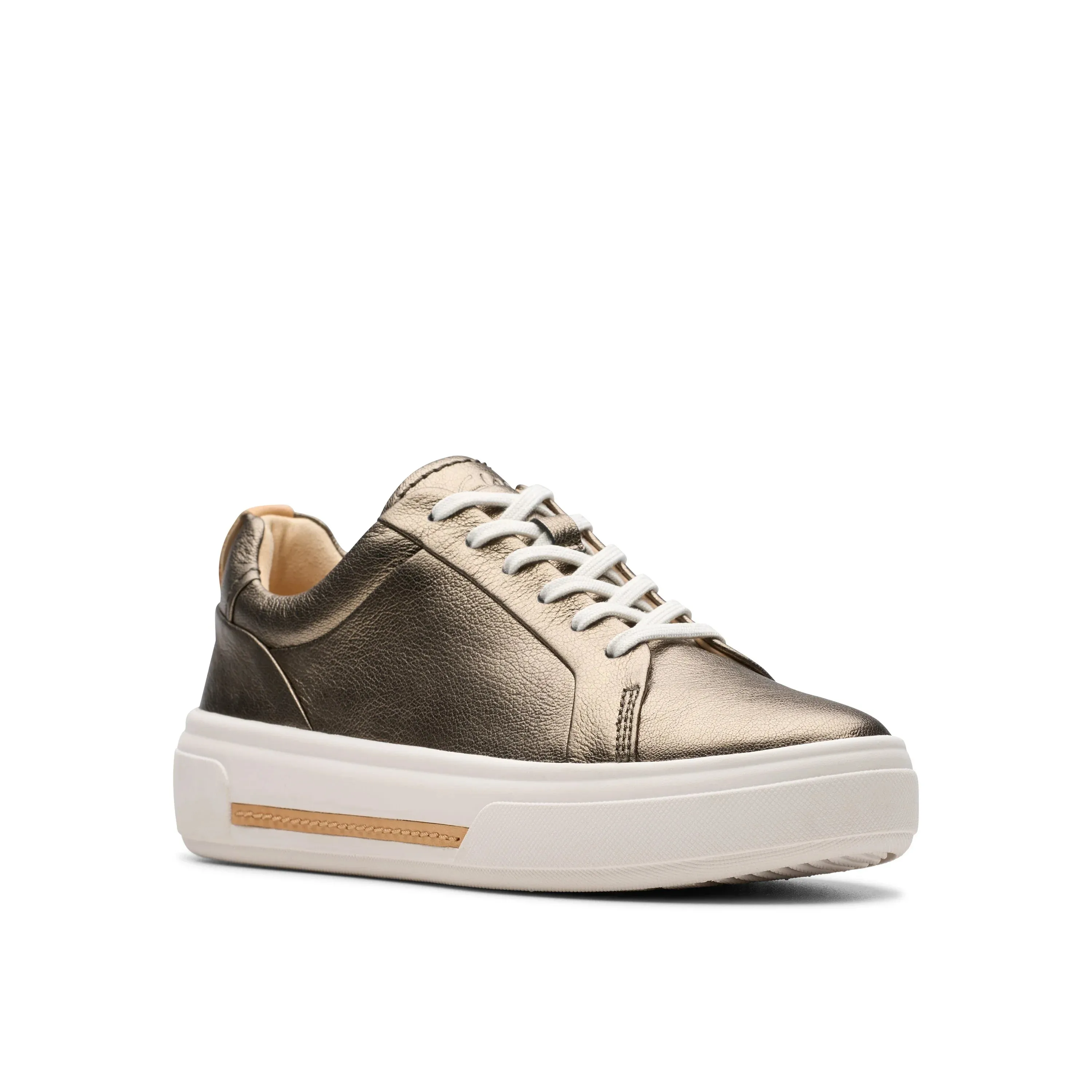 CLARKS | SNEAKERS MUJER | HOLLYHOCK WALK METALLIC | DORADO