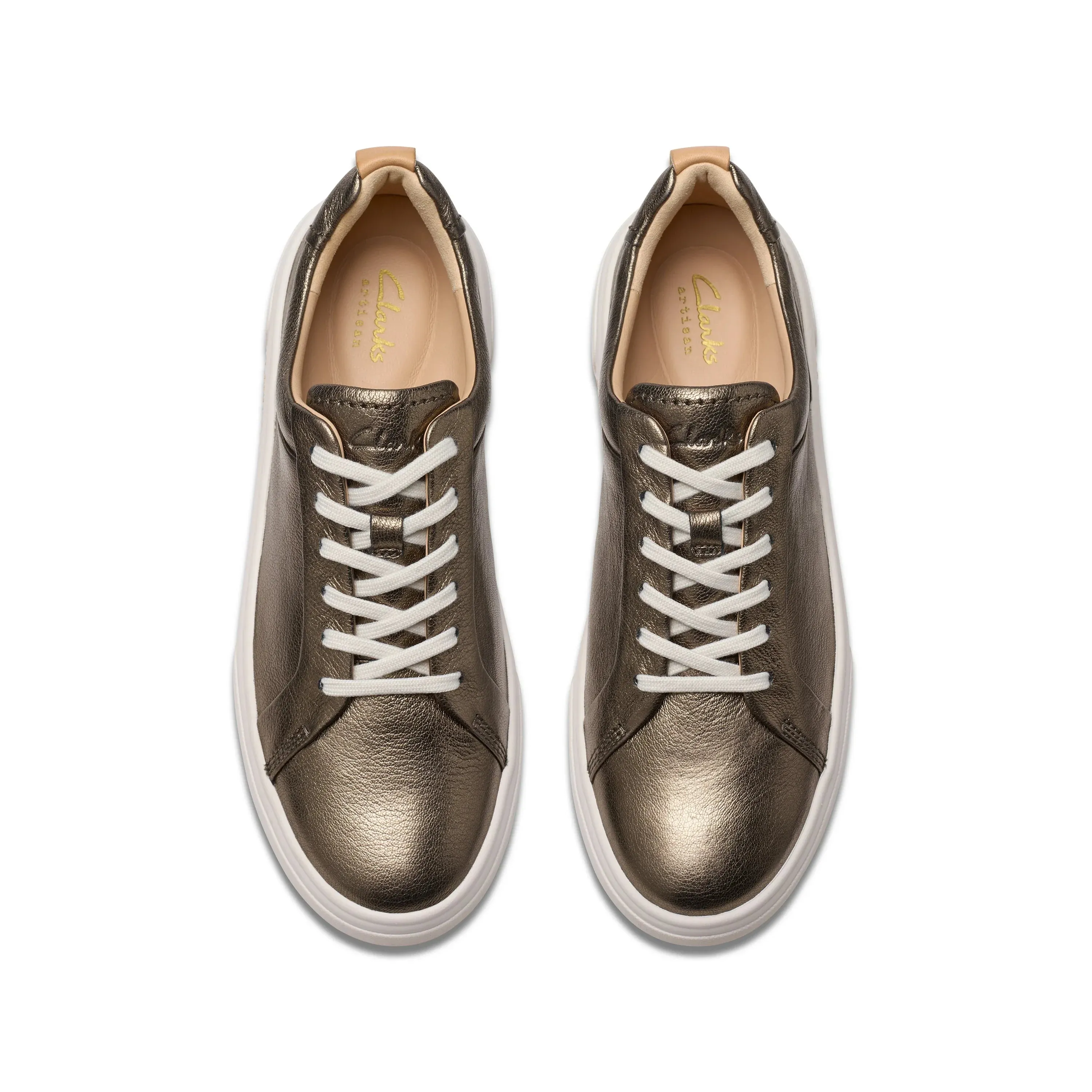 CLARKS | SNEAKERS MUJER | HOLLYHOCK WALK METALLIC | DORADO