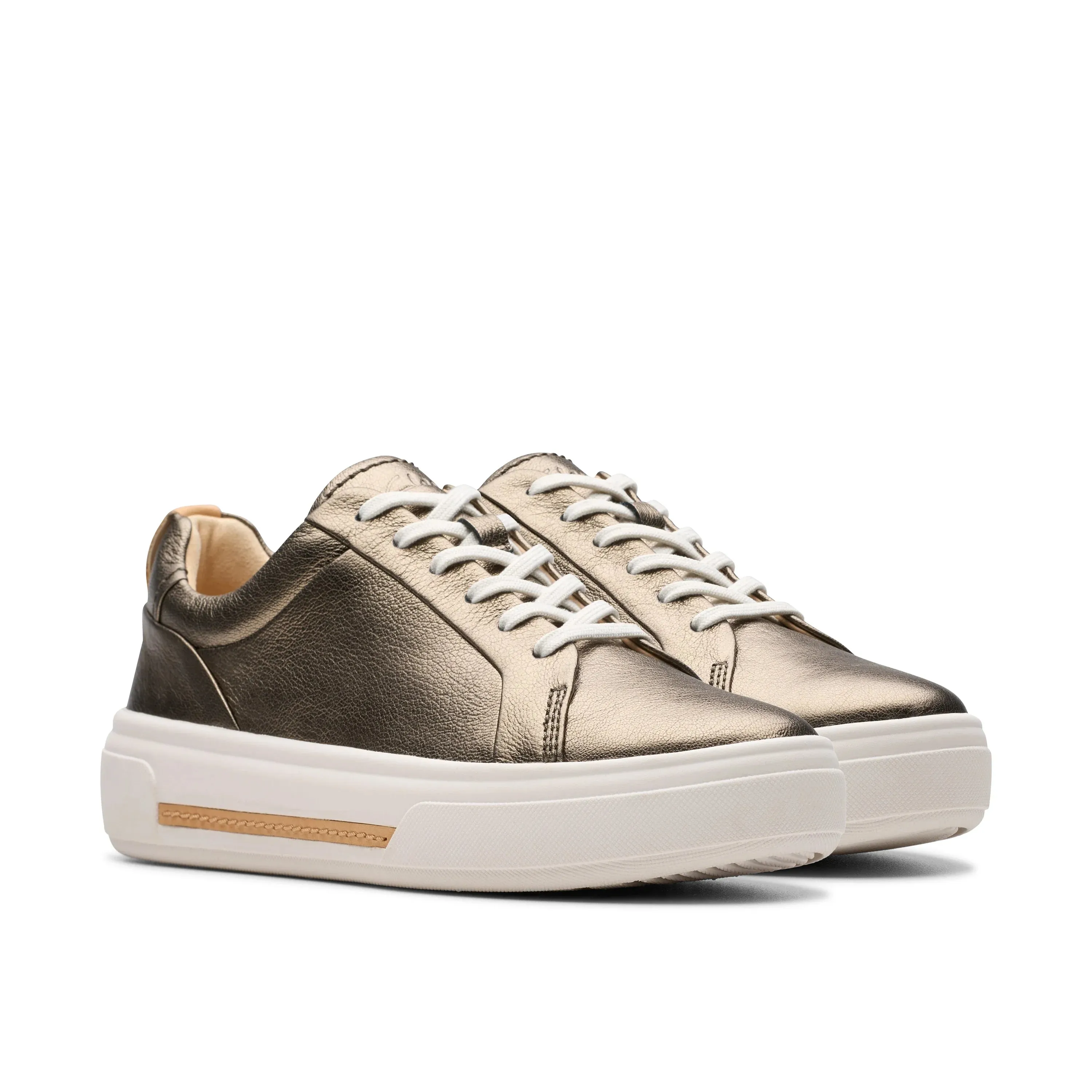 CLARKS | SNEAKERS MUJER | HOLLYHOCK WALK METALLIC | DORADO