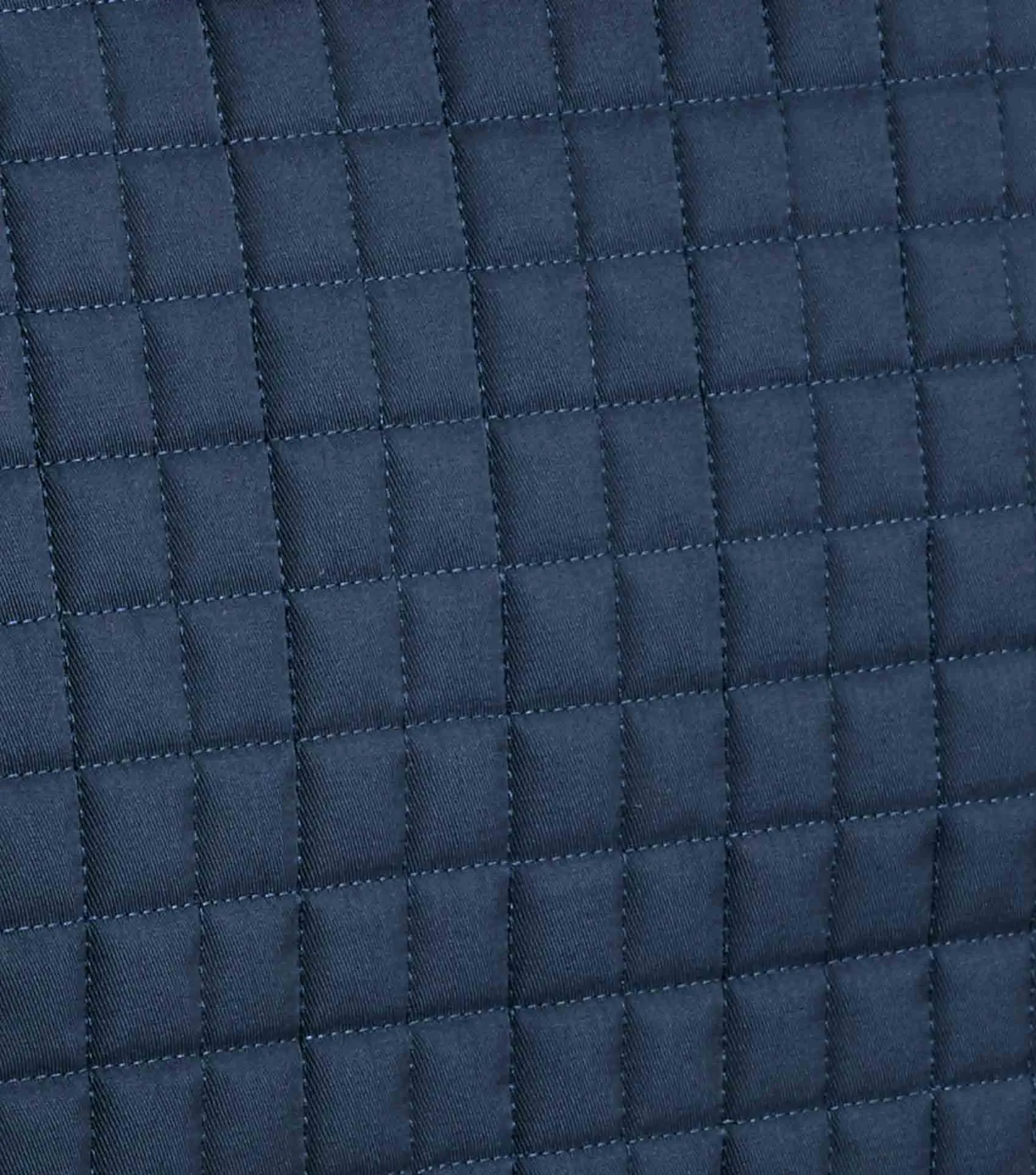 Close Contact Merino Wool European Saddle Pad - GP/Jump Square Navy/Burgundy Wool