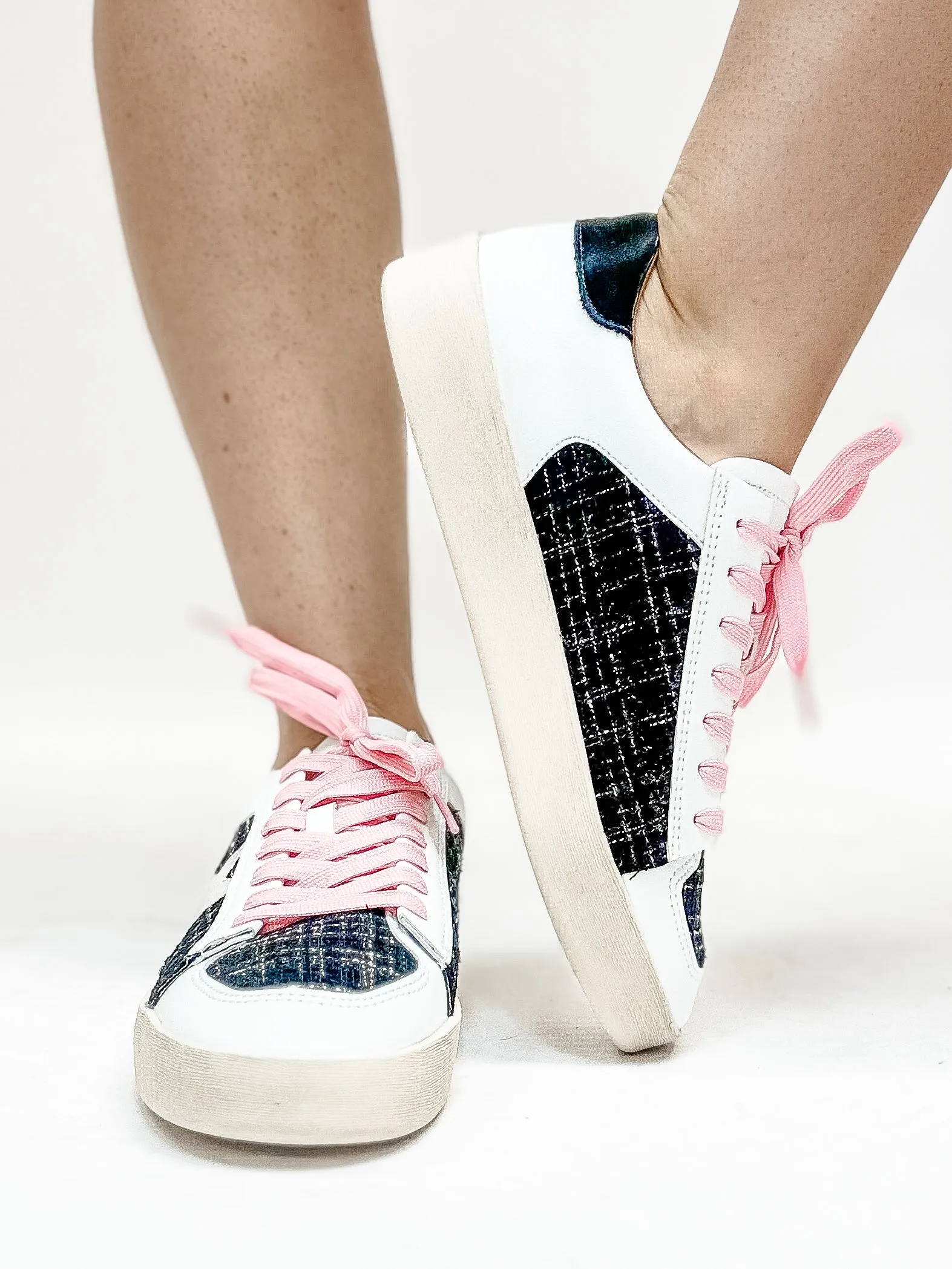 Corky's Black Tweed Another Round Sneakers FINAL SALE