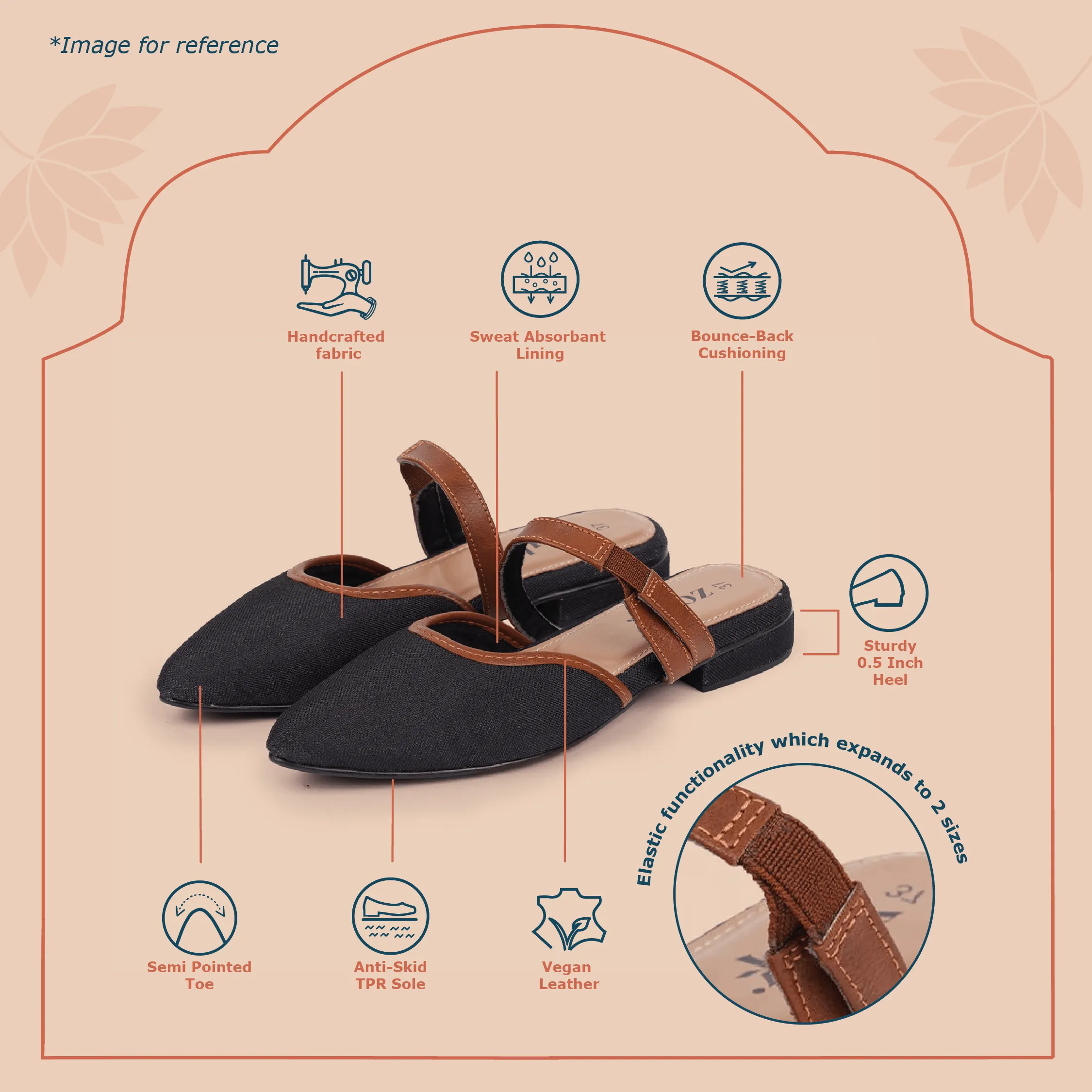 Deccan Bidri Flexifit Mule