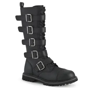 DemoniaCult Riot 18BK Unisex/Mens Knee Length Boots