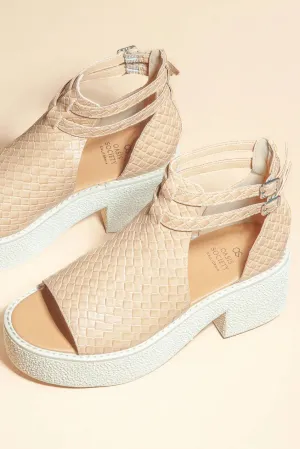 Elizabeth Heeled Sandals in Tan - FINAL SALE
