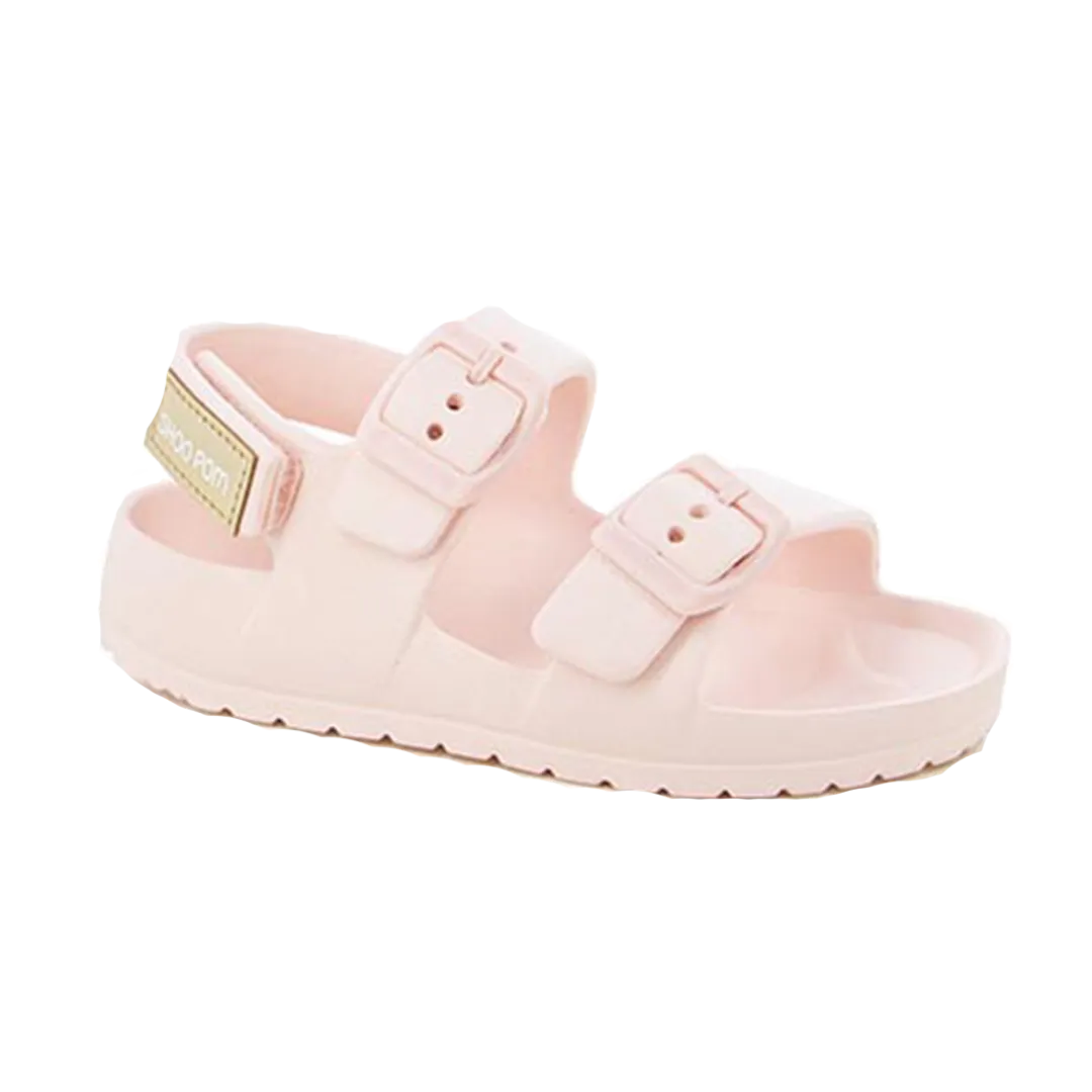 Eva Velcro Buckle Sandal - Rosewater