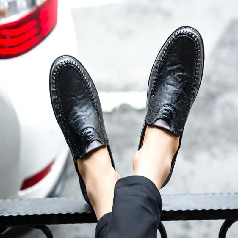 Fashion Casual Leather Loafers Shoes