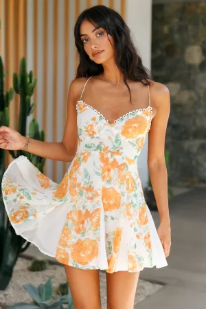 Feel The Sun Dress Orange