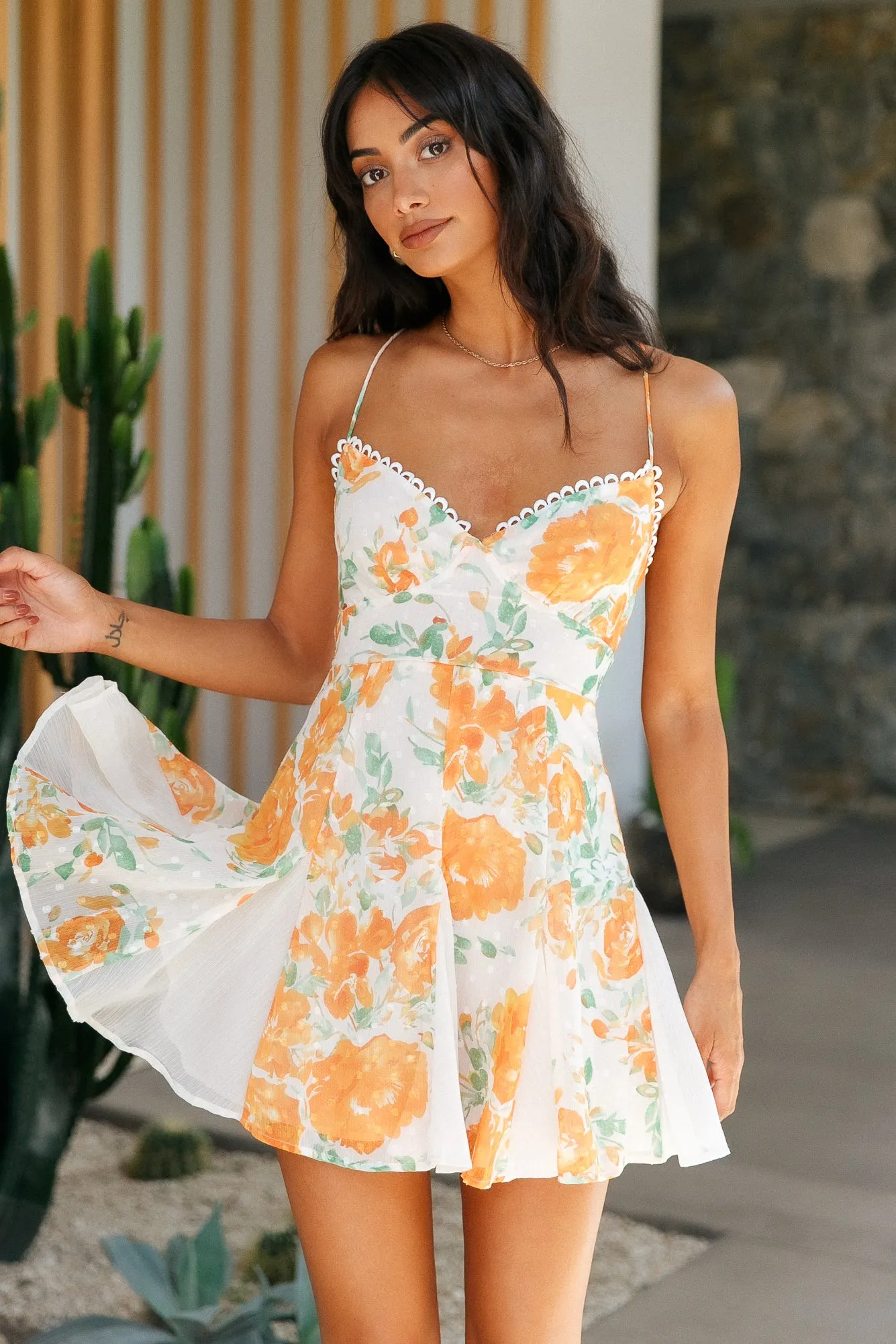 Feel The Sun Dress Orange