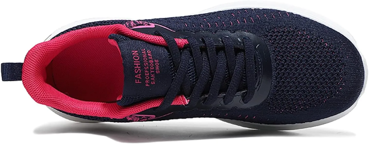 Girl Fashion Sneakers Business Casual Shoes Women Sneakers Fashion Summer New Pattern Mesh Breathable Comfortable Non Slip Lace Up Large Shoes Espadrilles Workout Gym Outdoor Shoes