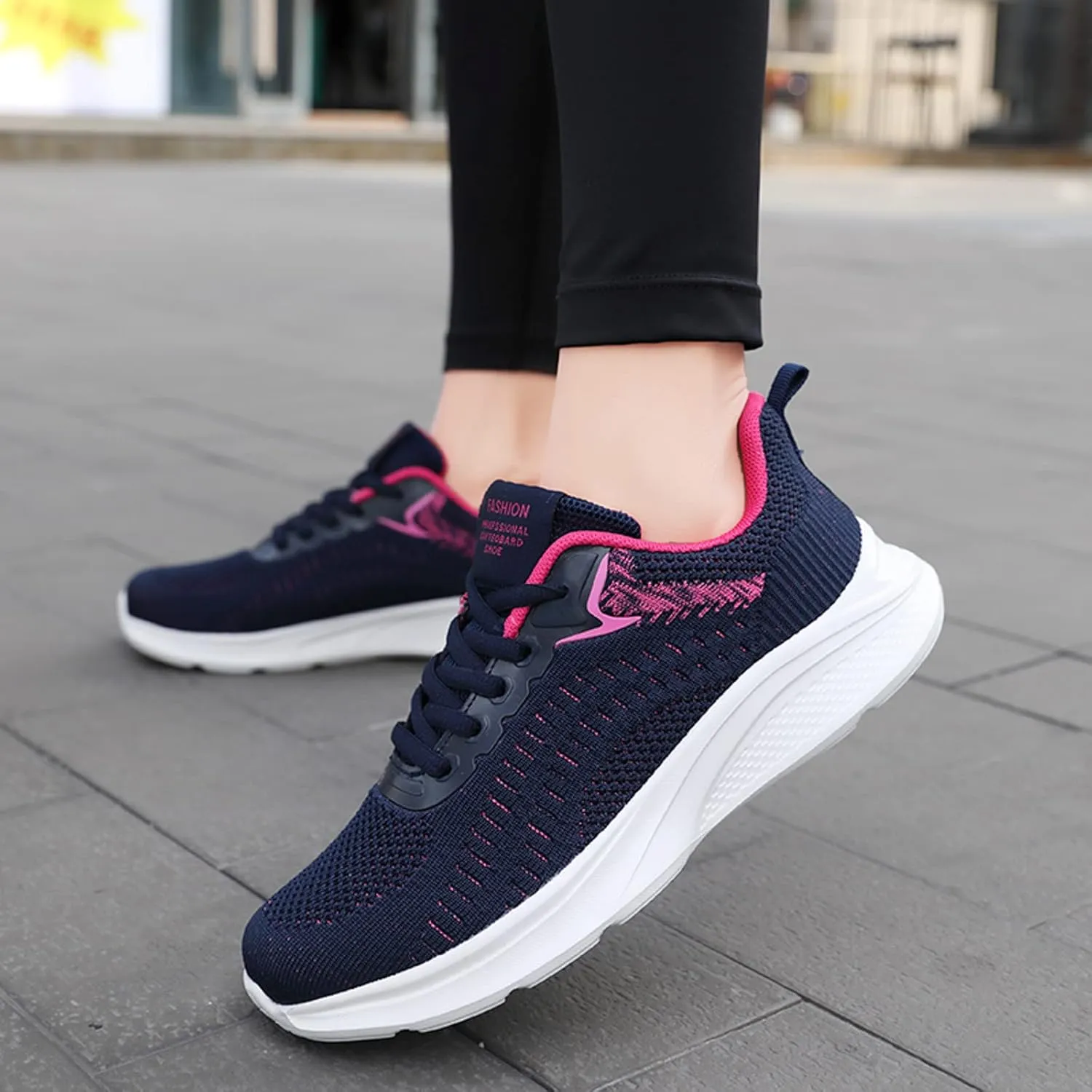 Girl Fashion Sneakers Business Casual Shoes Women Sneakers Fashion Summer New Pattern Mesh Breathable Comfortable Non Slip Lace Up Large Shoes Espadrilles Workout Gym Outdoor Shoes
