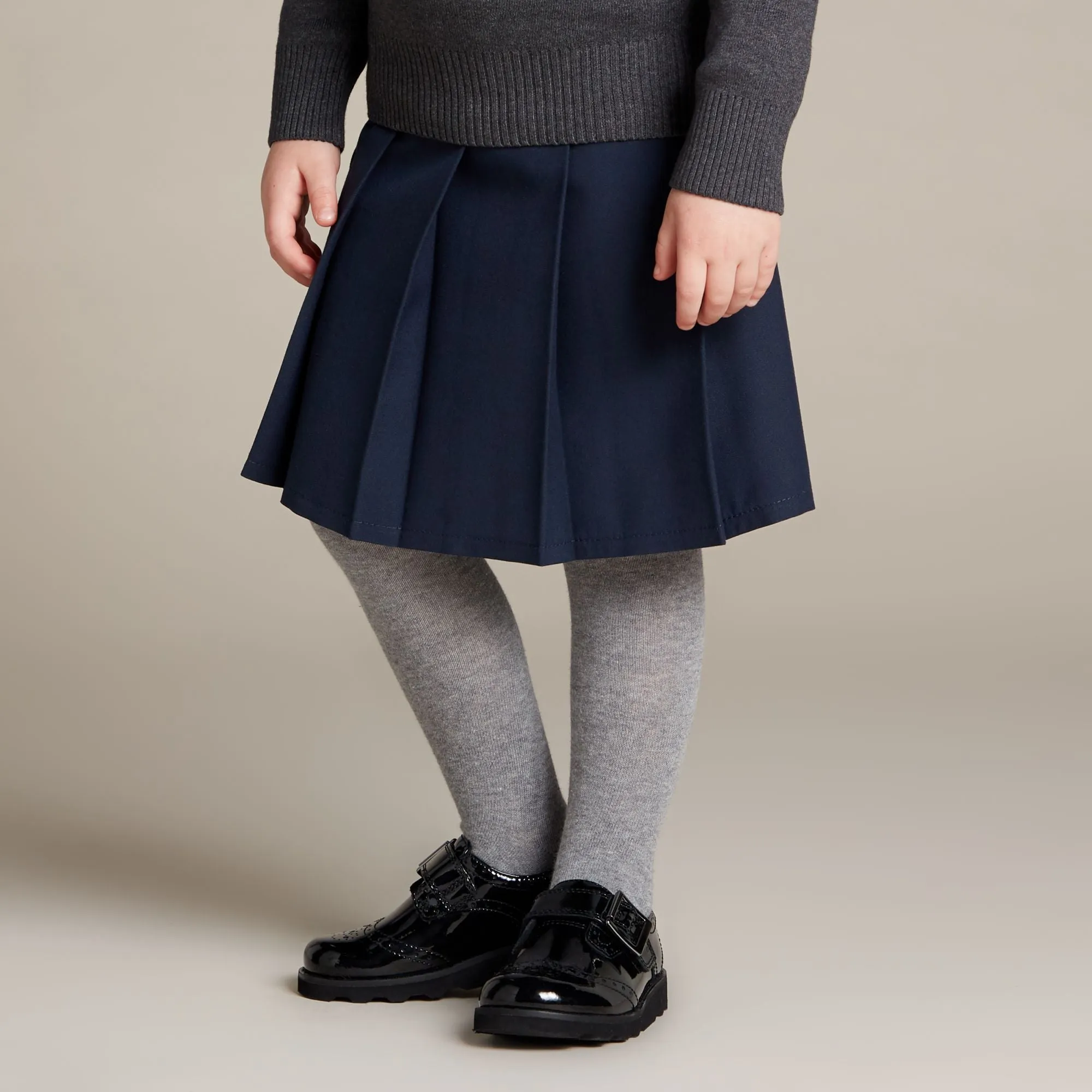 Girls Clark Crown Pride Black Patent Leather