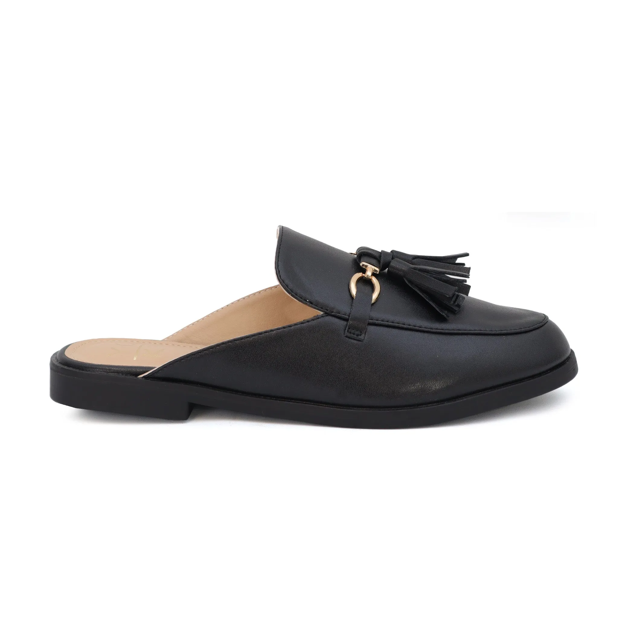 JACEY-04 Women's Basic Tassled Mules