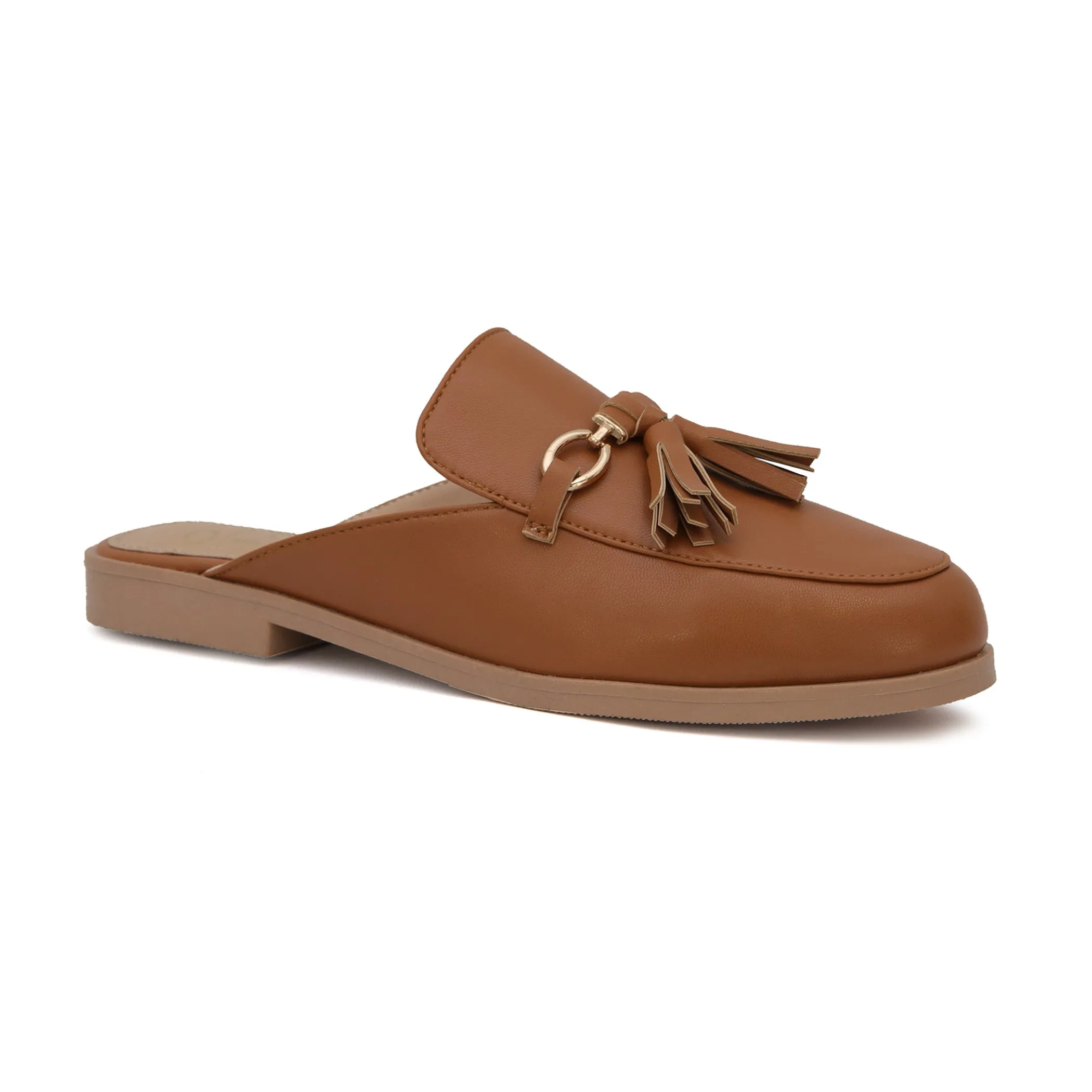 JACEY-04 Women's Basic Tassled Mules