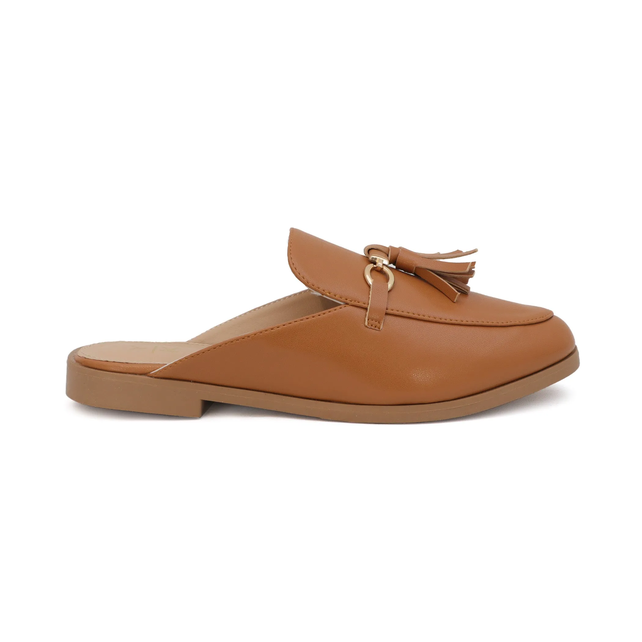 JACEY-04 Women's Basic Tassled Mules