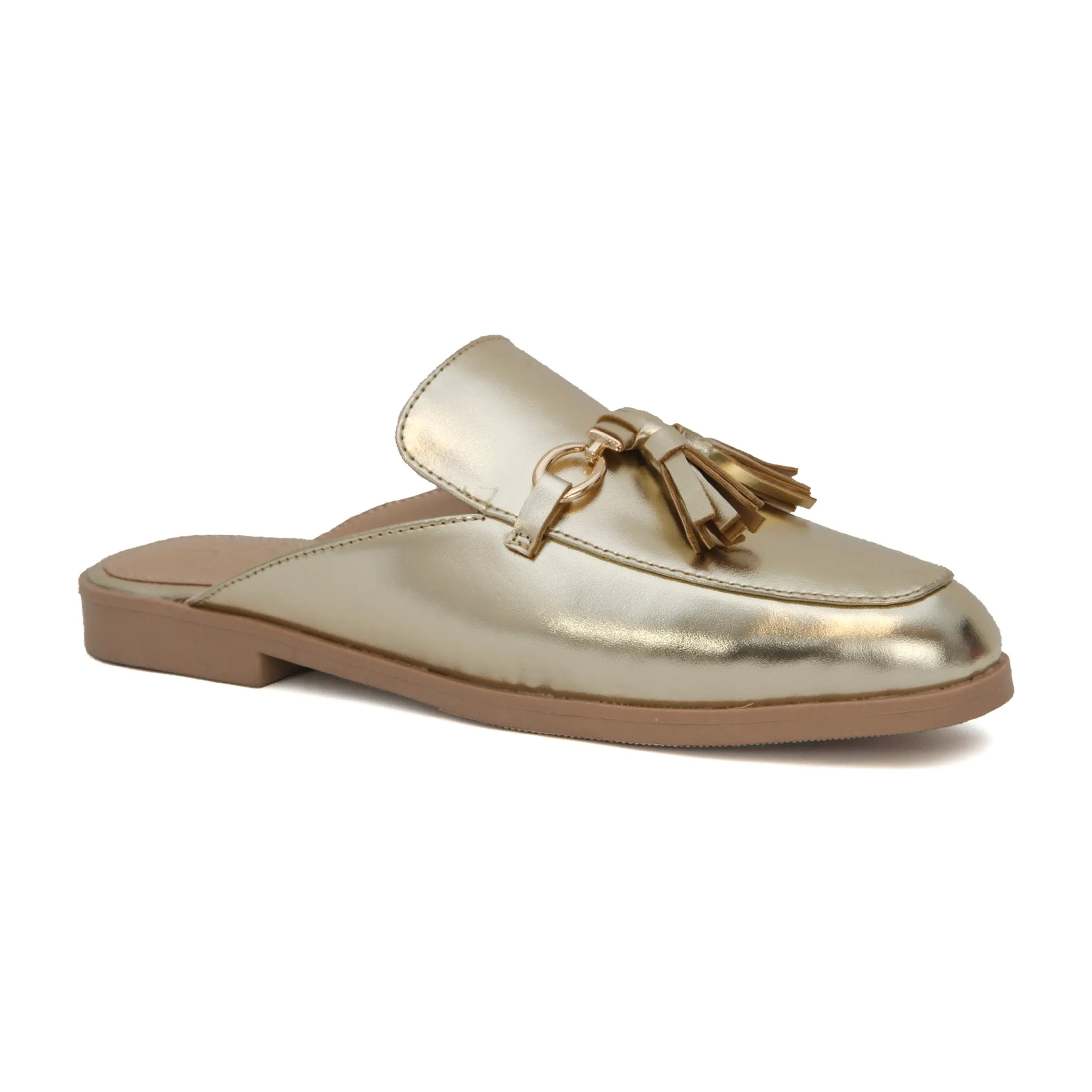 JACEY-04 Women's Basic Tassled Mules