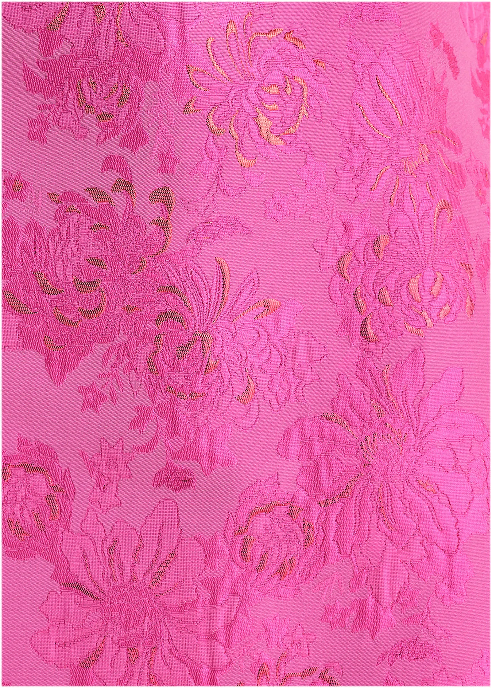 Jacquard A-Line Mini Dress - Pink Metallic