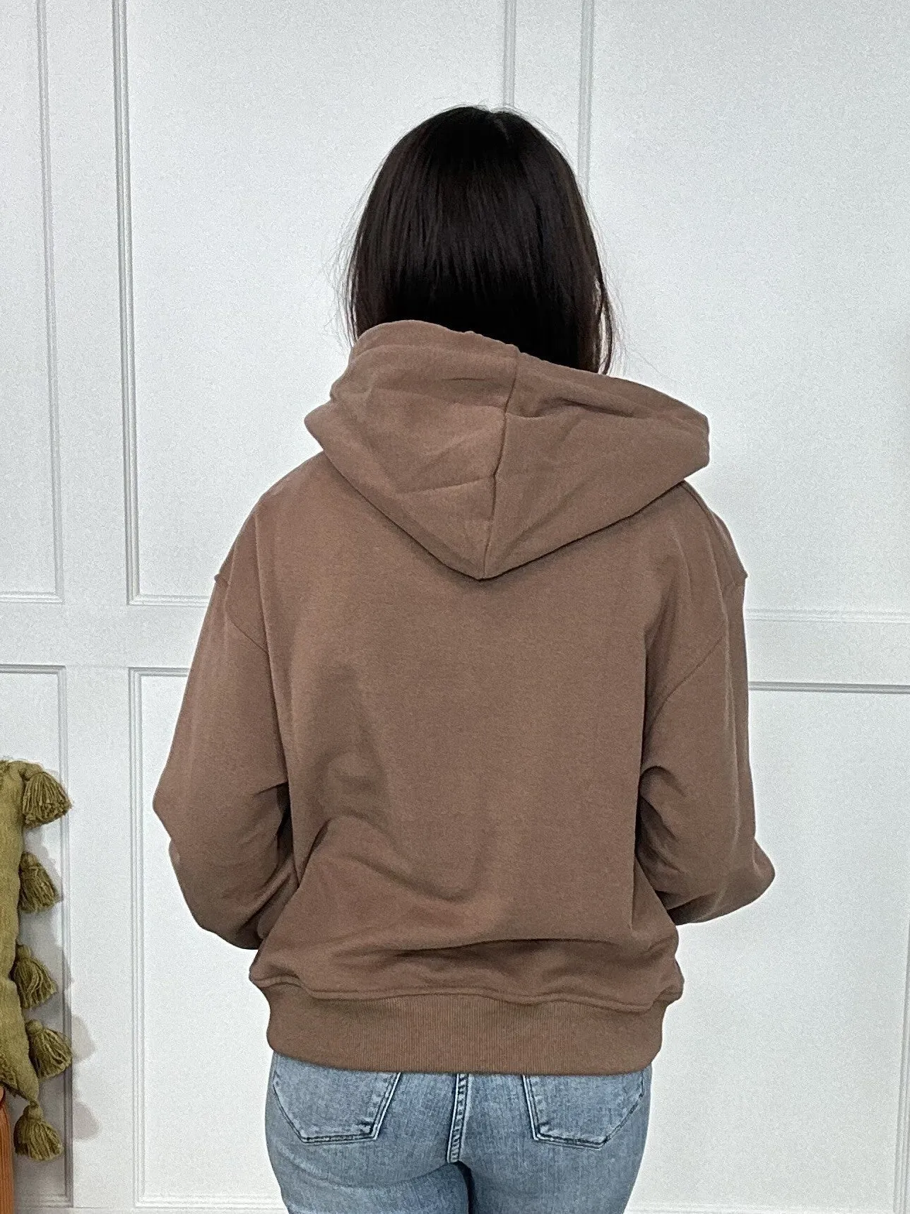 Just Friends Cropped Hoodie