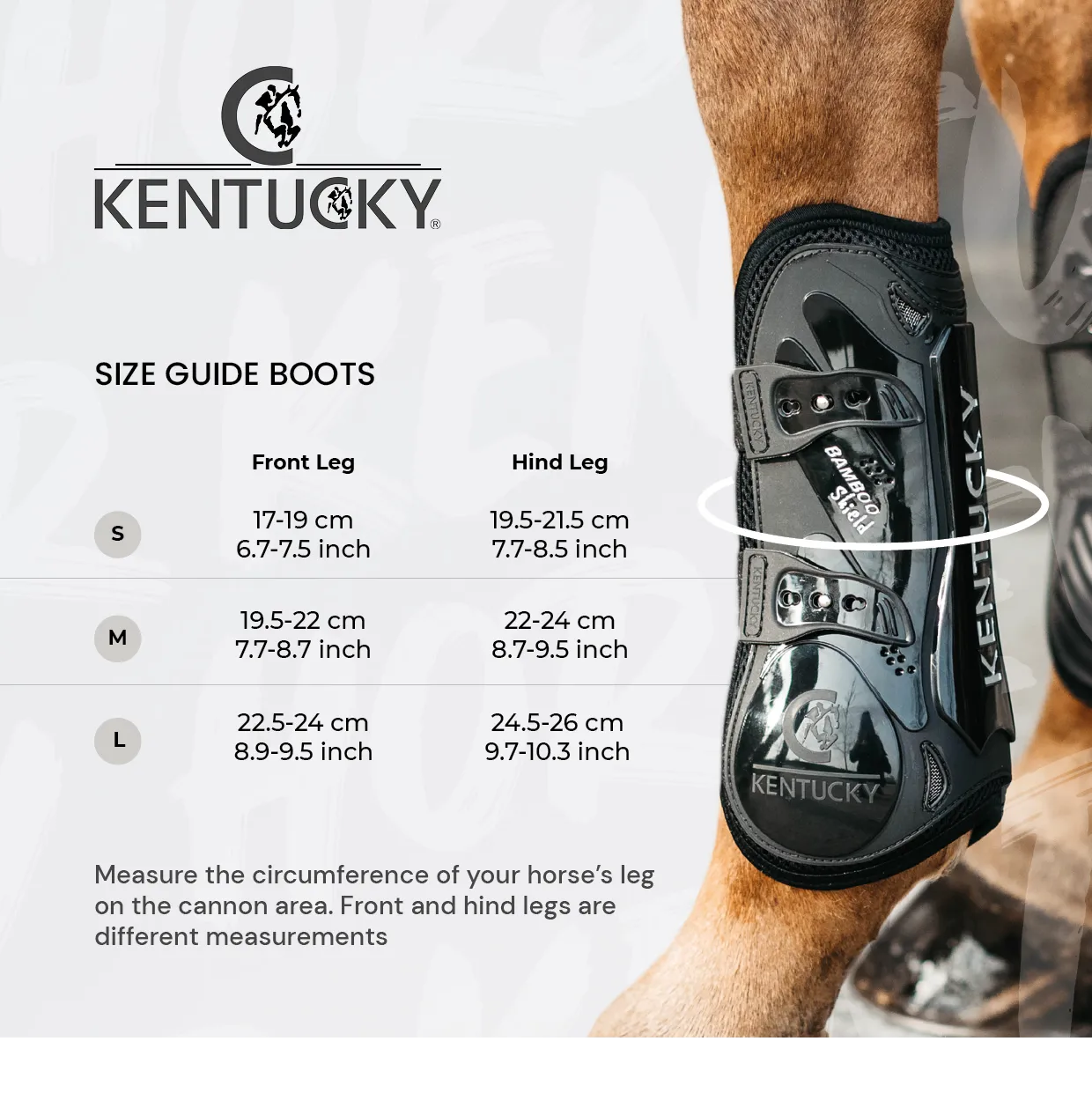 Kentucky Horsewear Bamboo Tendon Boots, Black