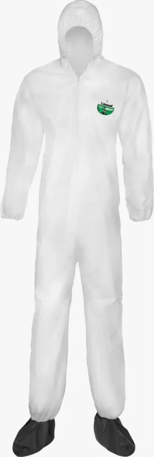 LAKELAND - CTL414 - MicroMa NS Coverall - Front Zipper - Attached Hood, Boots, & Elastic Wrists - 25/bx