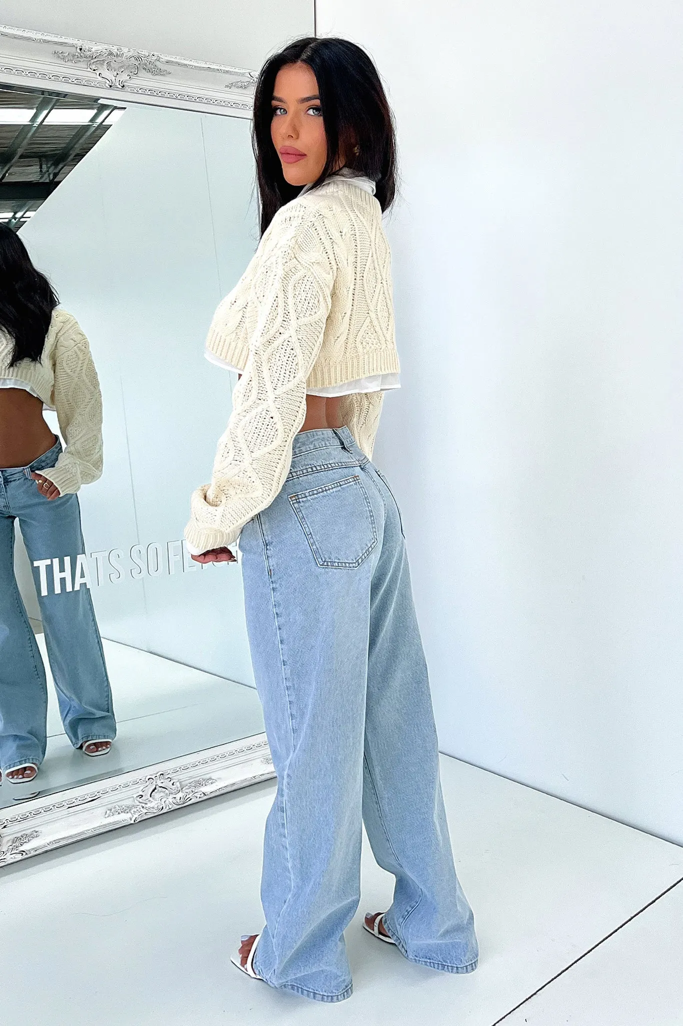 Lioness Sonny Knit Crop - Cream