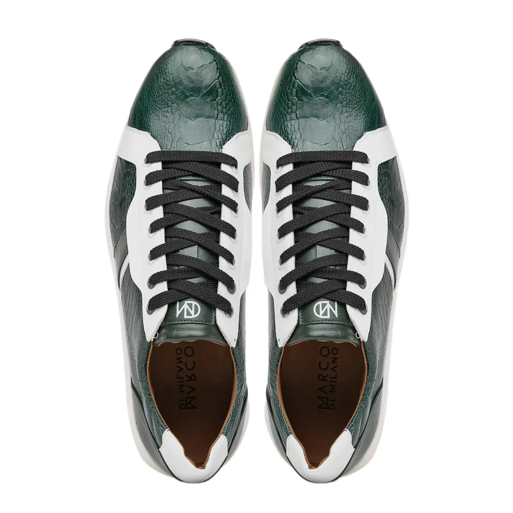 Marco Di Milano Lyon Ostrich and Rubber Green-white