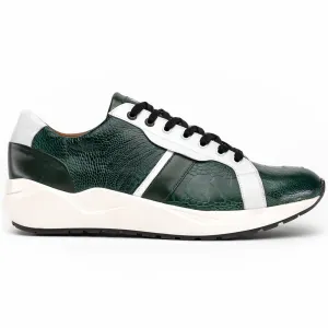 Marco Di Milano Lyon Ostrich and Rubber Green-white