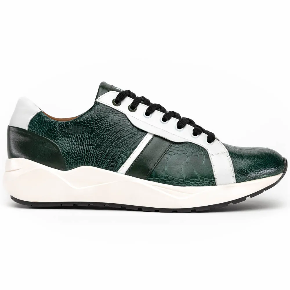 Marco Di Milano Lyon Ostrich and Rubber Green-white