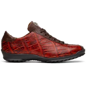 Marco Di Milano Saulo Alligator Ostrich and Rubber Cognac