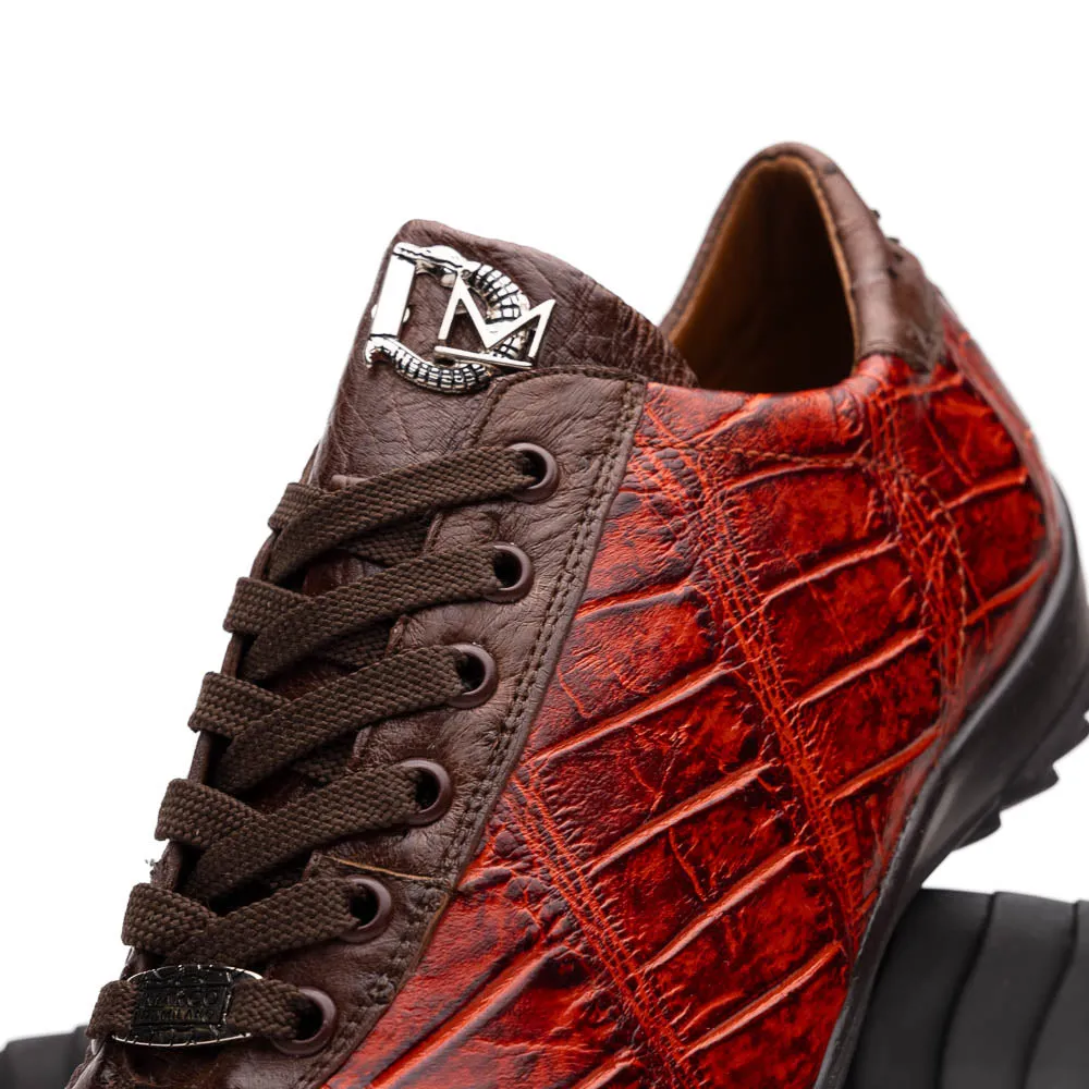 Marco Di Milano Saulo Alligator Ostrich and Rubber Cognac