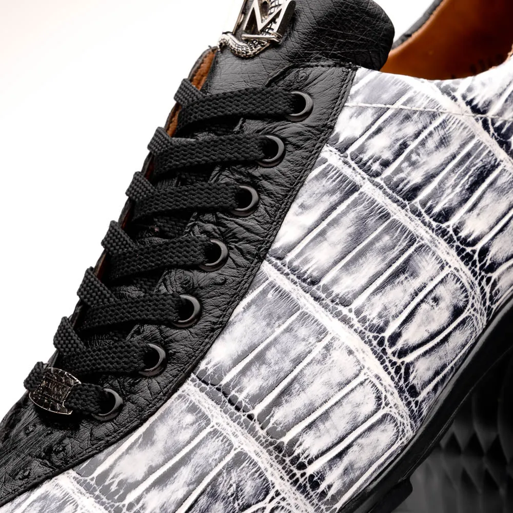 Marco Di Milano Saulo Alligator Ostrich and Rubber Newspaper