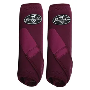 Med Professional'S Choice Western Horse Front Rear 4-Pack Sports Boots Wine