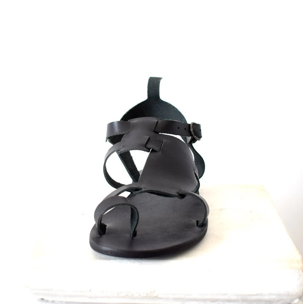 Men leather sandals/ Gift for him/ Greek sandals/ Men sandals/ fashion sandals/ designer sandals/ Handmade sandals/ Black sandals 2018 men
