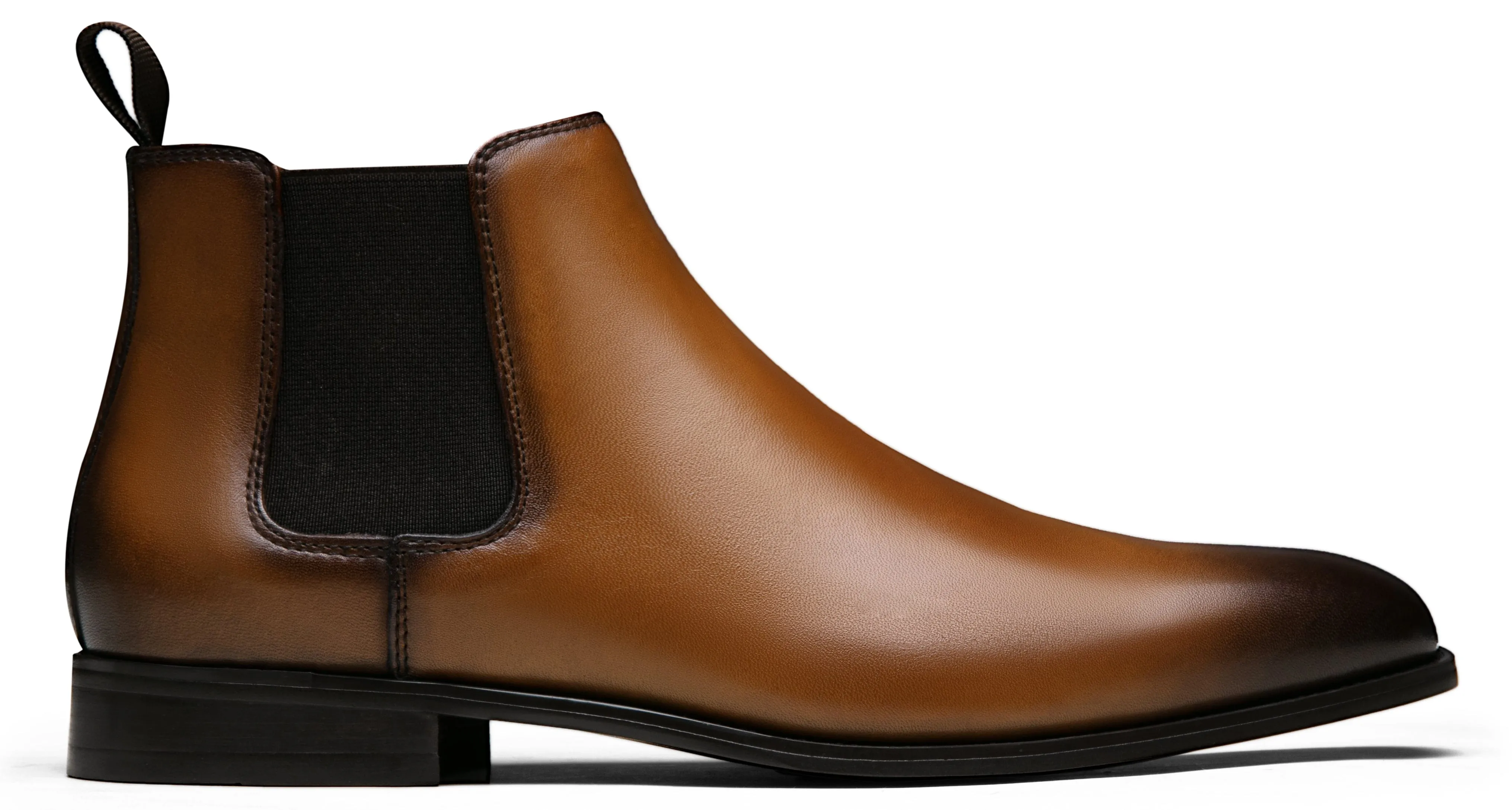 Men's Polished Leather Chelsea Dress Boot | JOUSEN