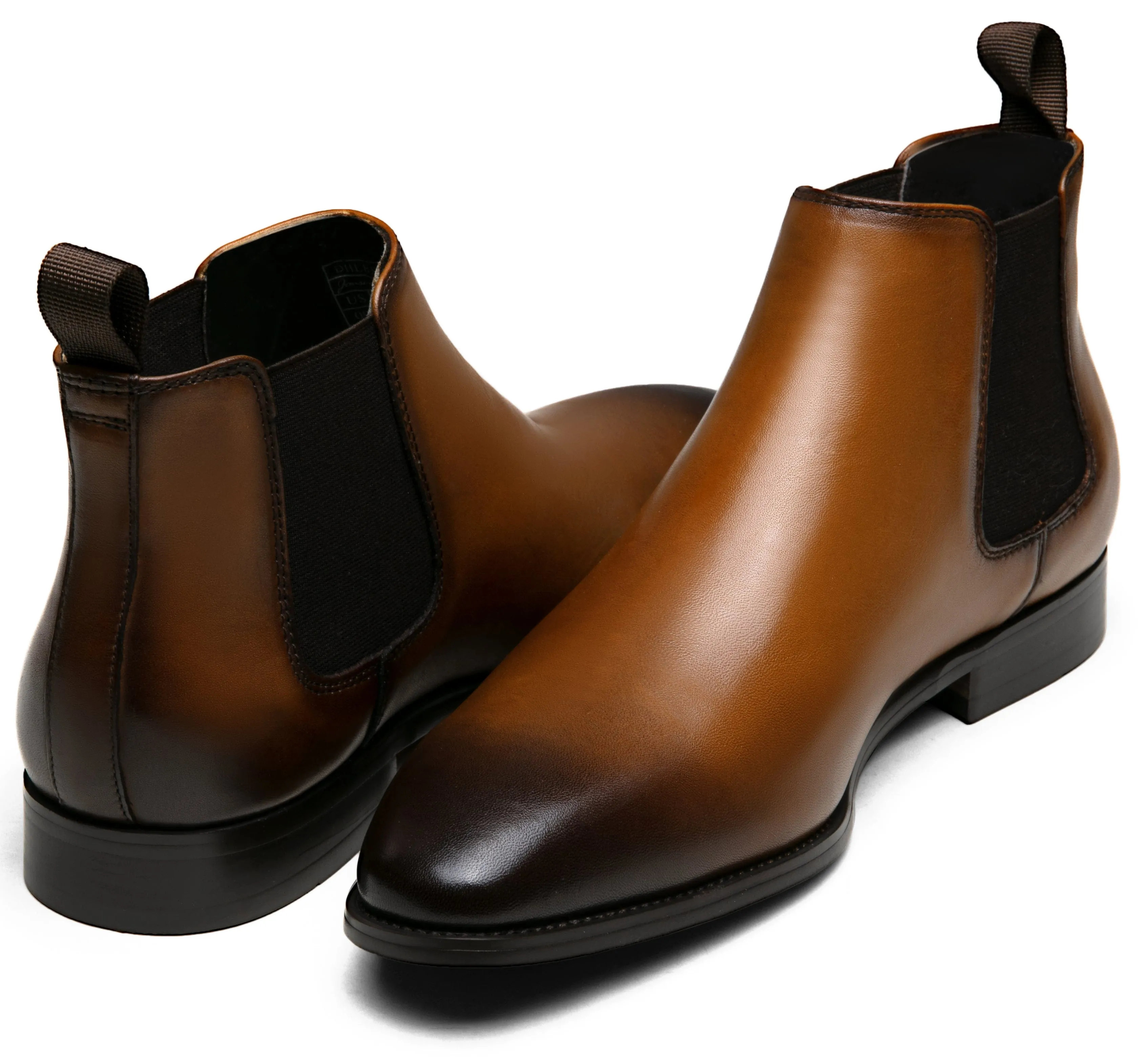 Men's Polished Leather Chelsea Dress Boot | JOUSEN