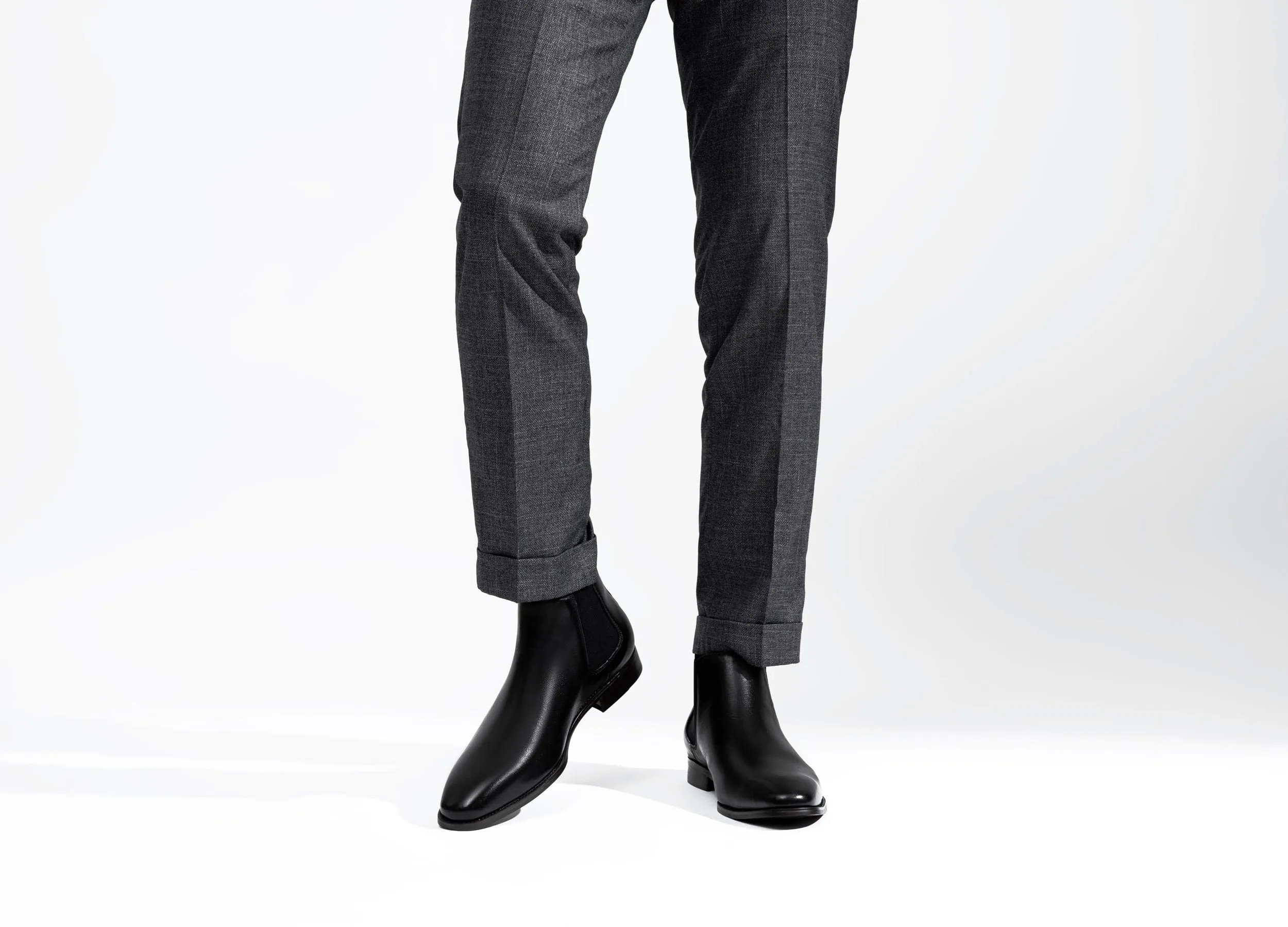 Men's Polished Leather Chelsea Dress Boot | JOUSEN
