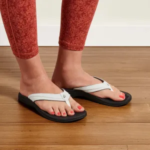 Olukai 'Ohana White/Black Women's