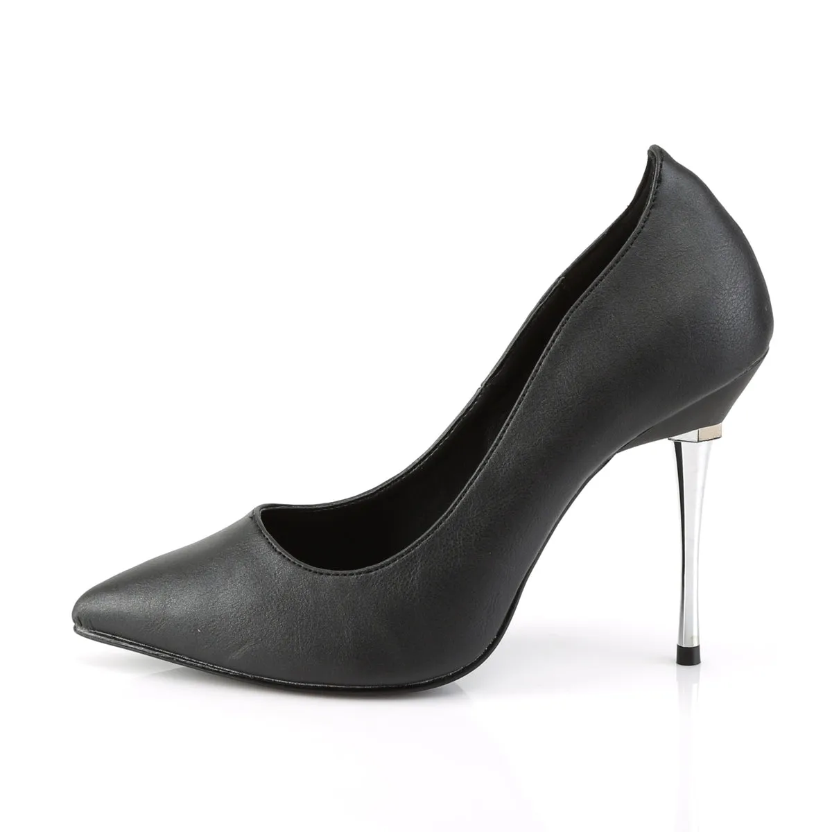 PLEASER APPEAL-20 BLK FAUX LEATHER