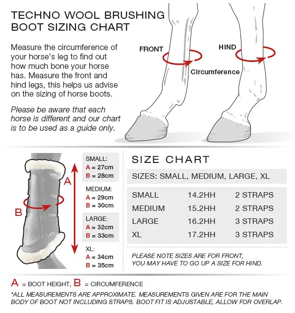 Premier Equine Techno Wool Brushing Boots