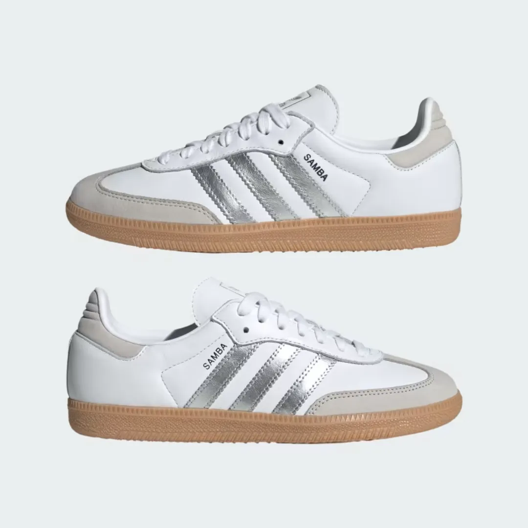Samba OG Shoes (Cloud White   Silver Metallic   Grey One)